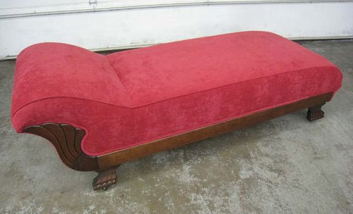 After Chaise Reupholstery after