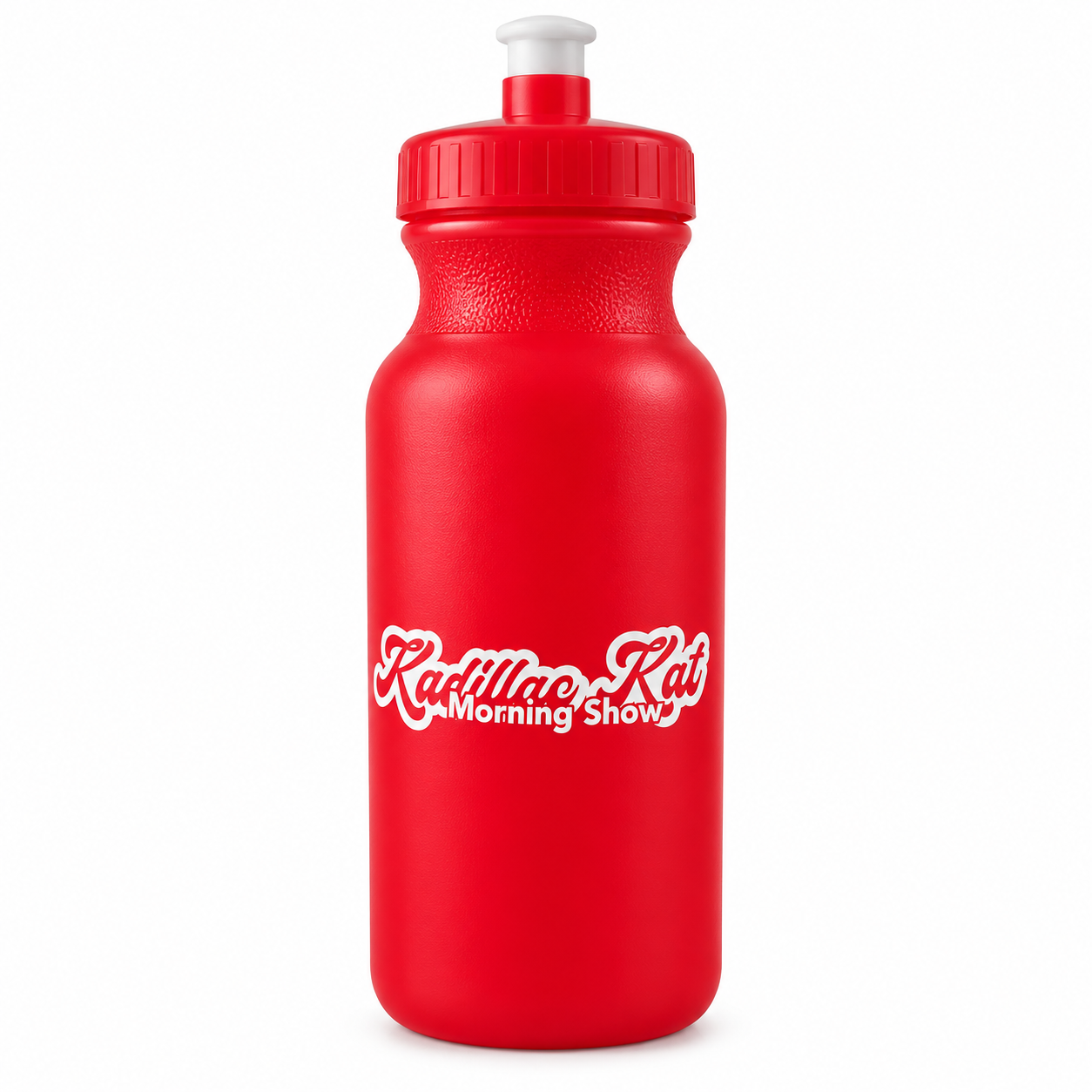 Red Kadillac Kat Morning Show water bottle