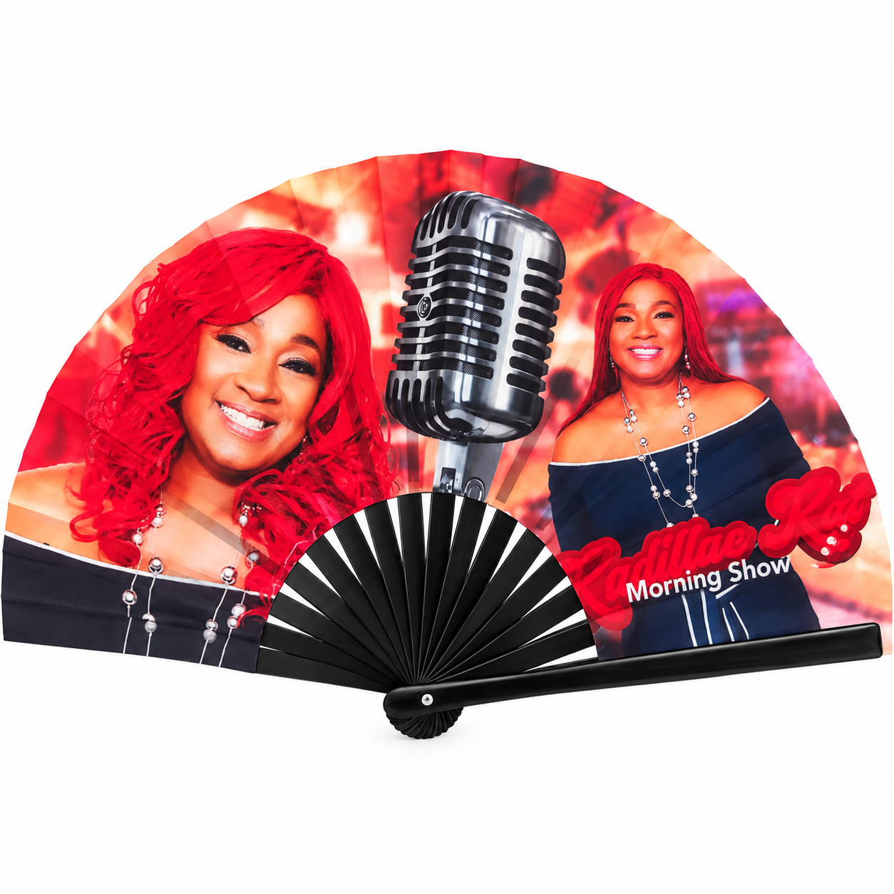 Kadillac Kat folding fan with signature portraits