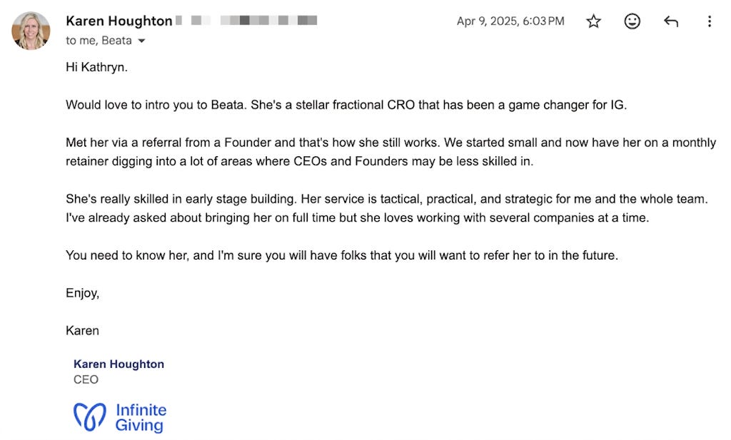 What I Tell Consultants Trying to Sell Into VC Firms