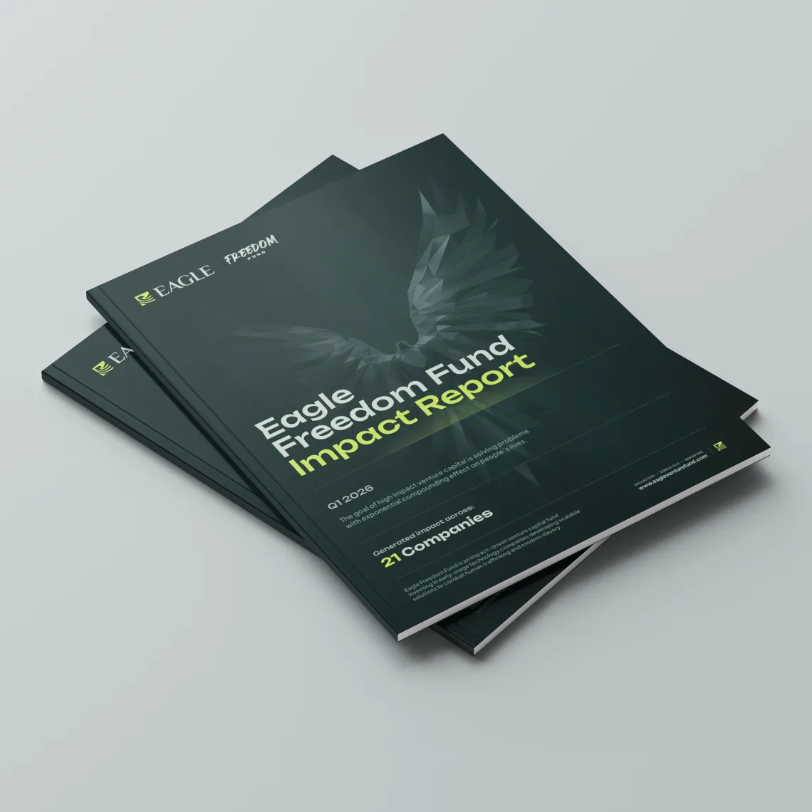 Eagle Freedom Fund Impact Report booklets