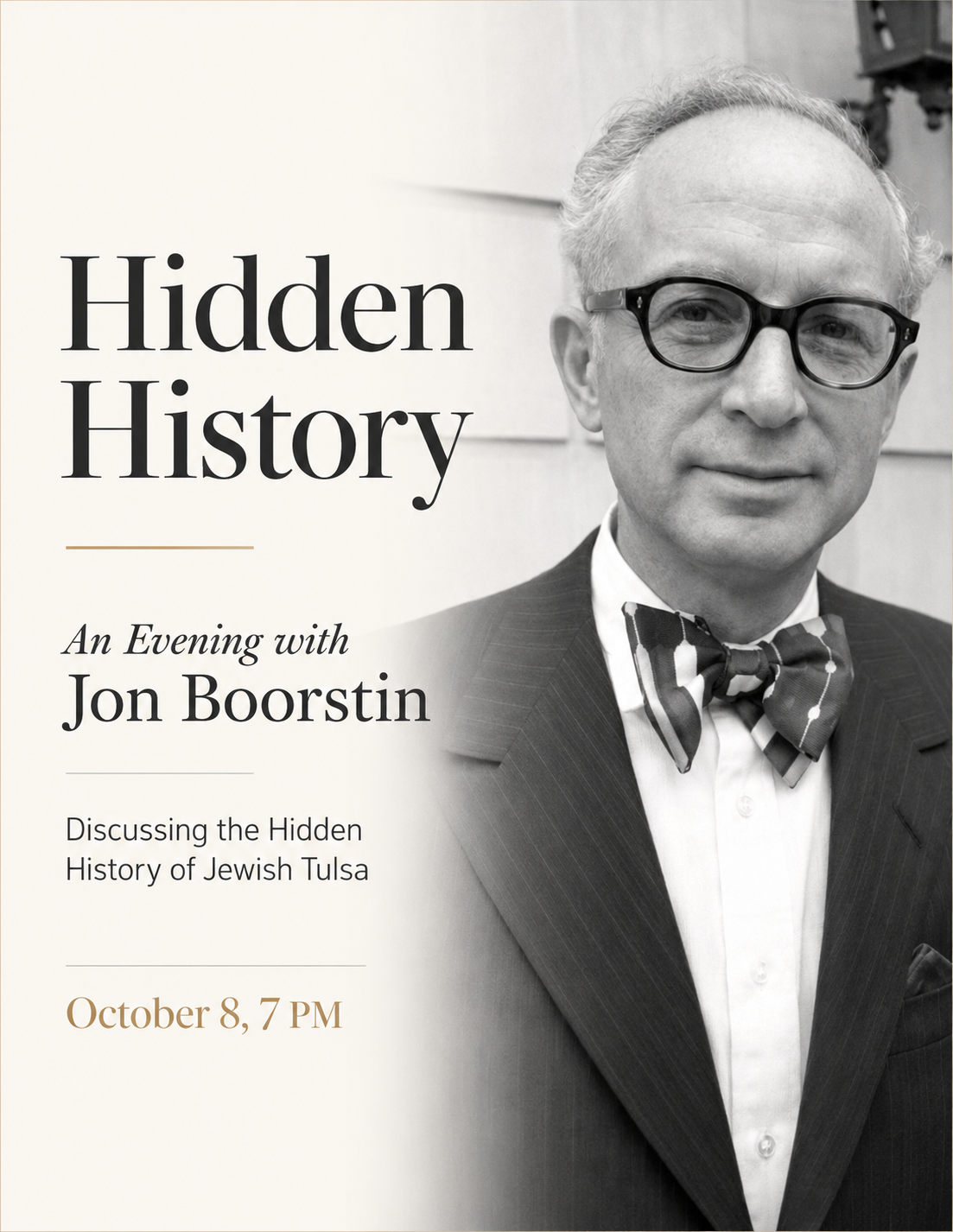 Hidden History: An Evening with Jon Boorstin