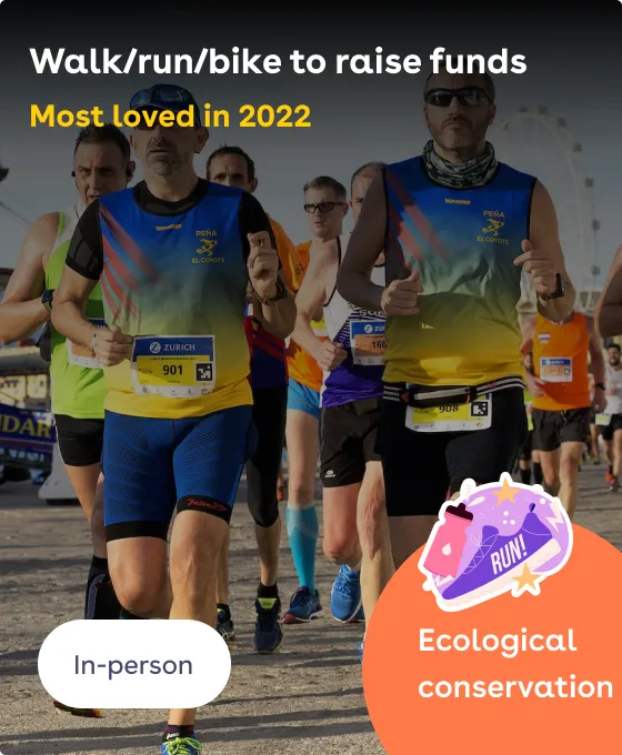 Walk/run/bike to raise funds, CSR Volunteering Activity Example