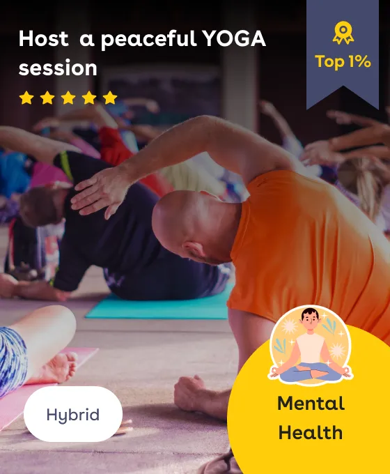 Corporate-volunteering-activity Host a peaceful yoga session