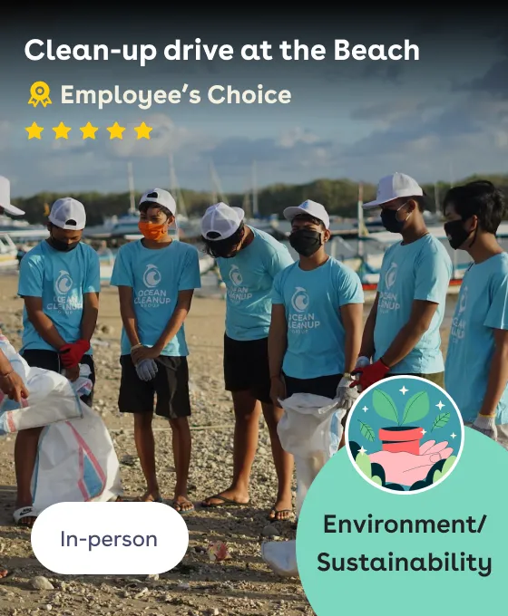 Corporate-volunteering-activity Clean up drive at the beach