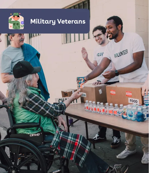 Donate supplies & care packages to support veterans