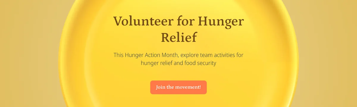 goodera hunger action month volunteering activities