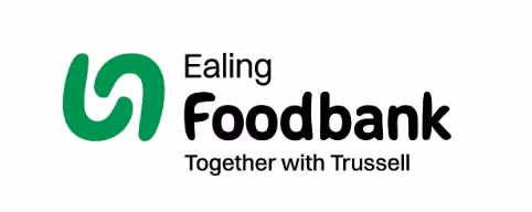 Ealing Food bank’s logo with the text, “Together with Trussell.”