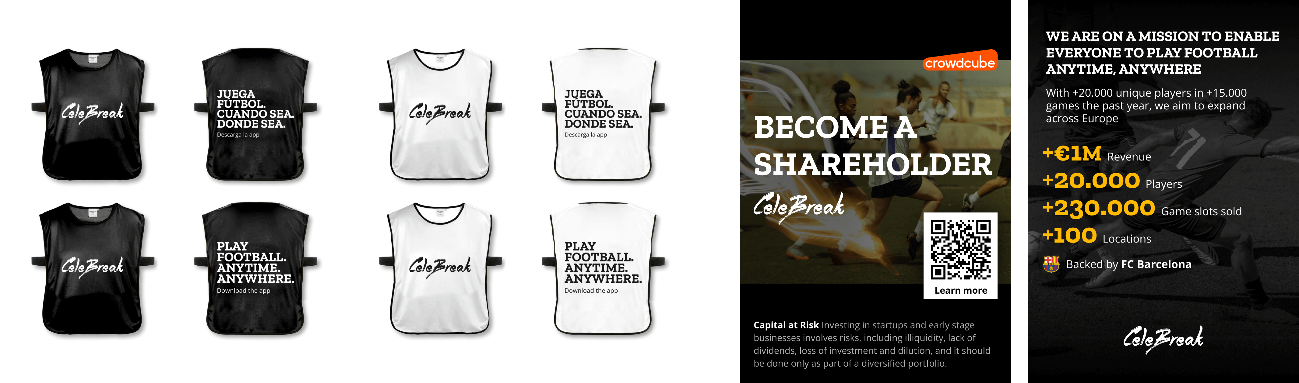 Bibs and flyer designs for CeleBreak