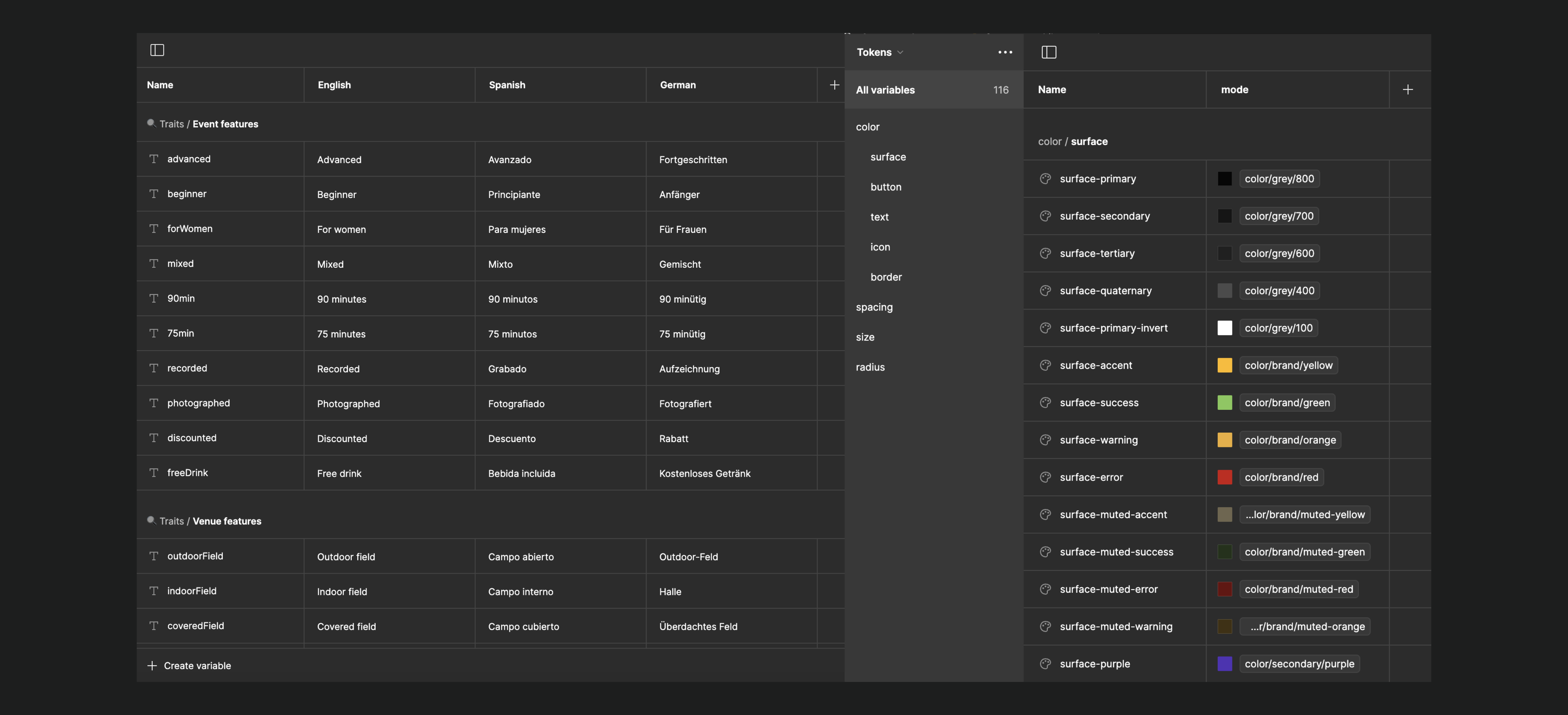 Language variables and colour palette for CeleBreak