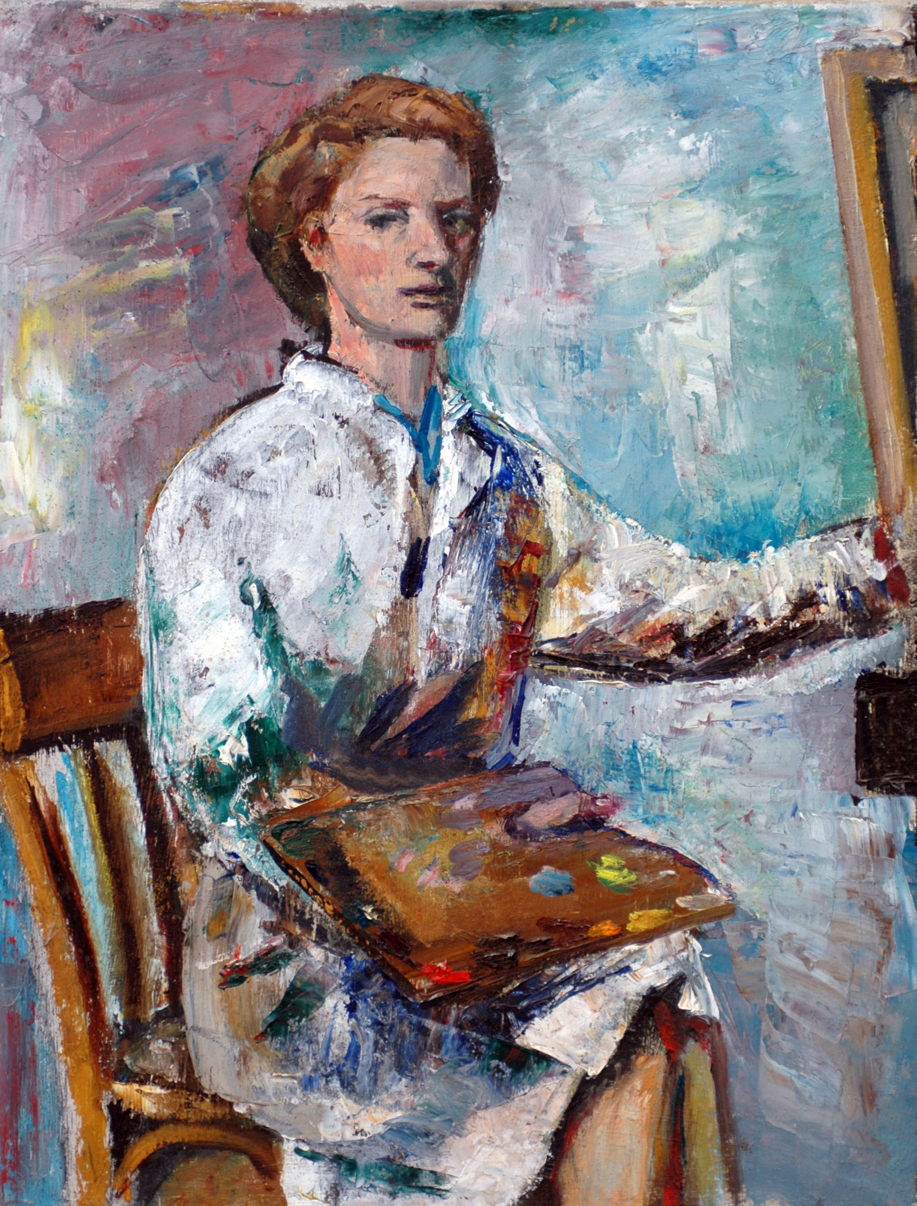 Zelfportret in Atelier