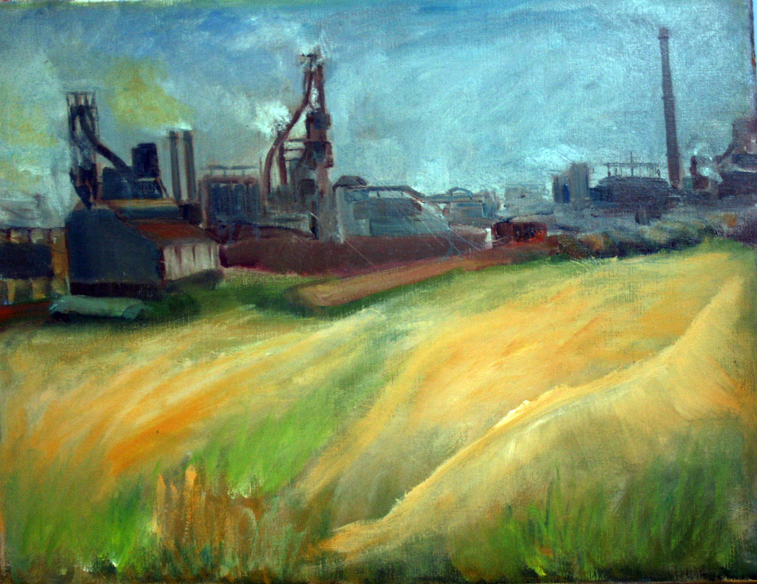 Hoogovens gezien van Wijk aan Zee