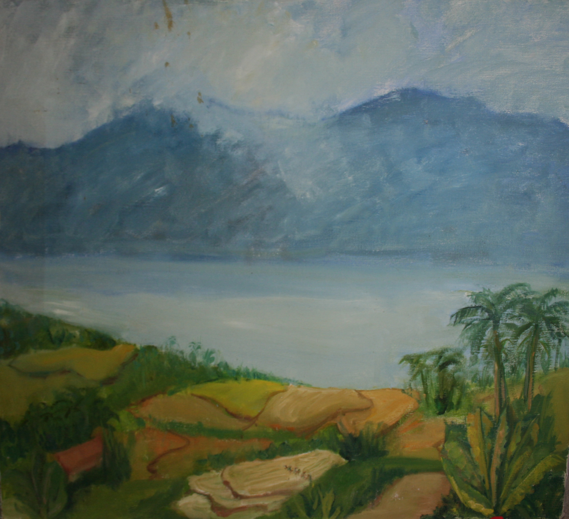 Tuinbouw tafereel, Indonesie