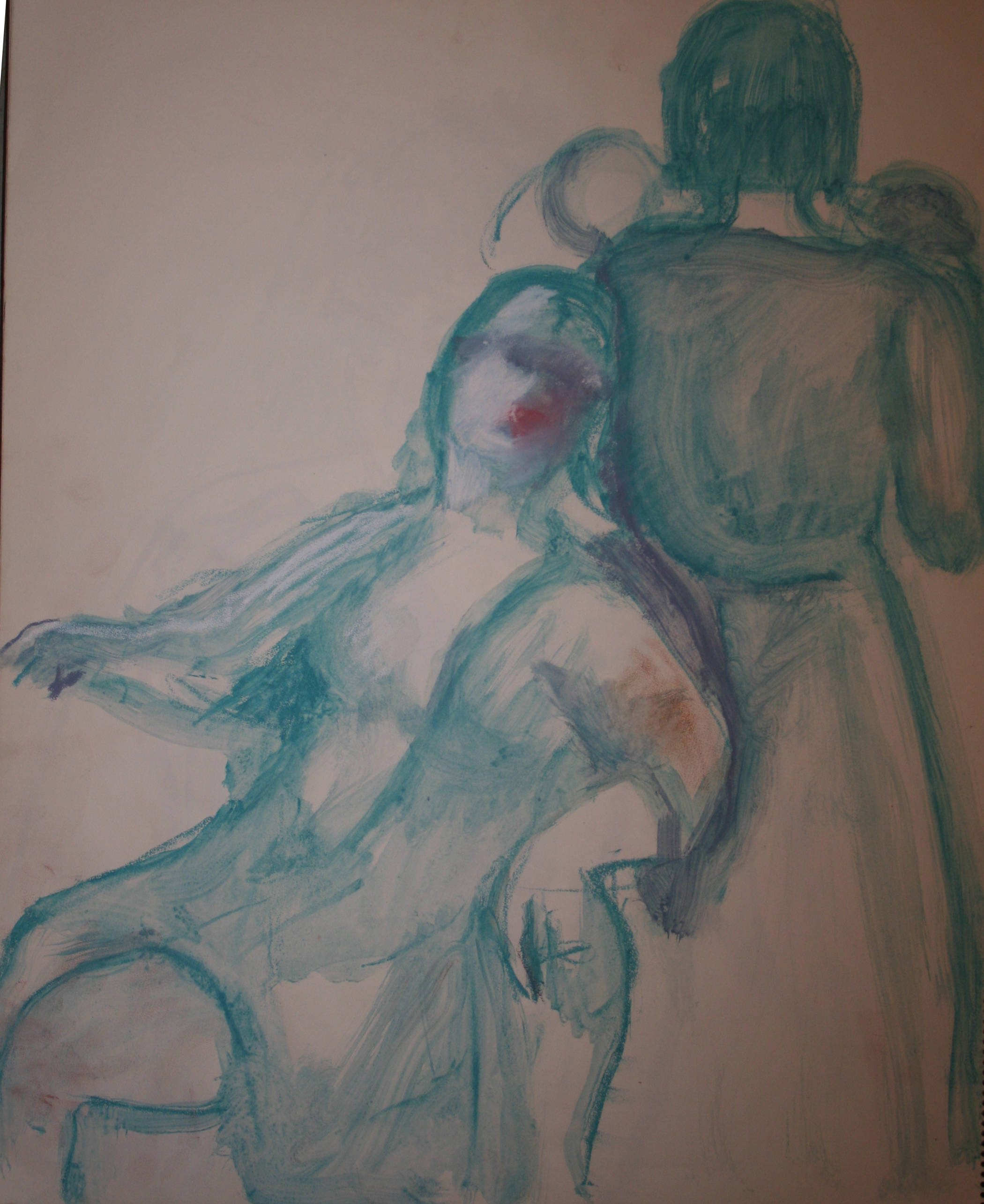 Blauwe figuren, studie