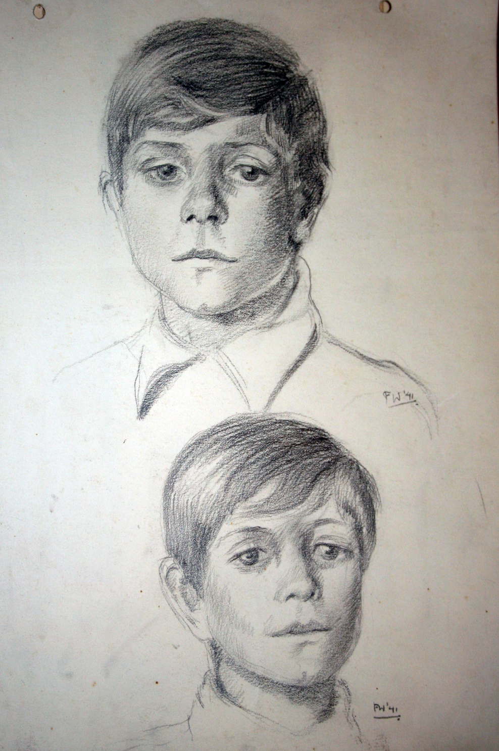 Twee broers, tekening