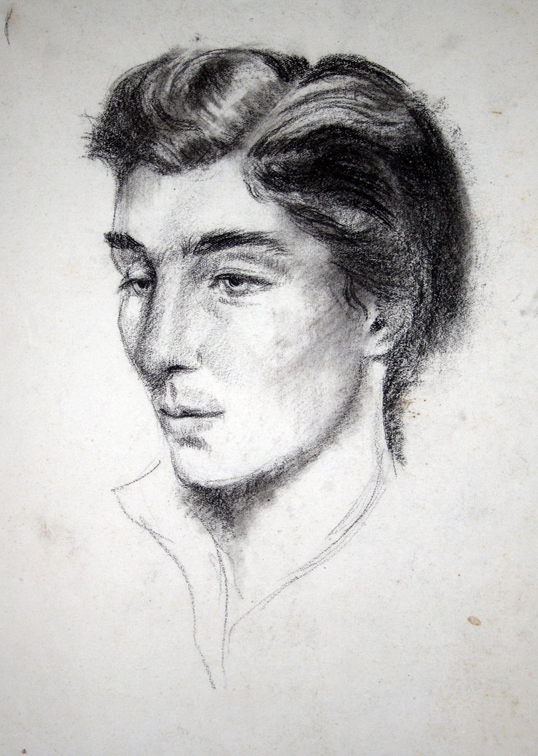 Vrouw met donker haar 2 , tekening