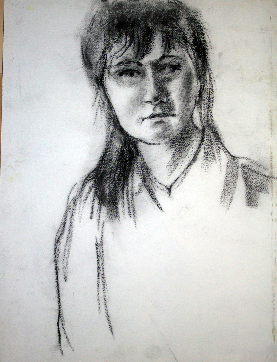 Vrouw portret, tekening