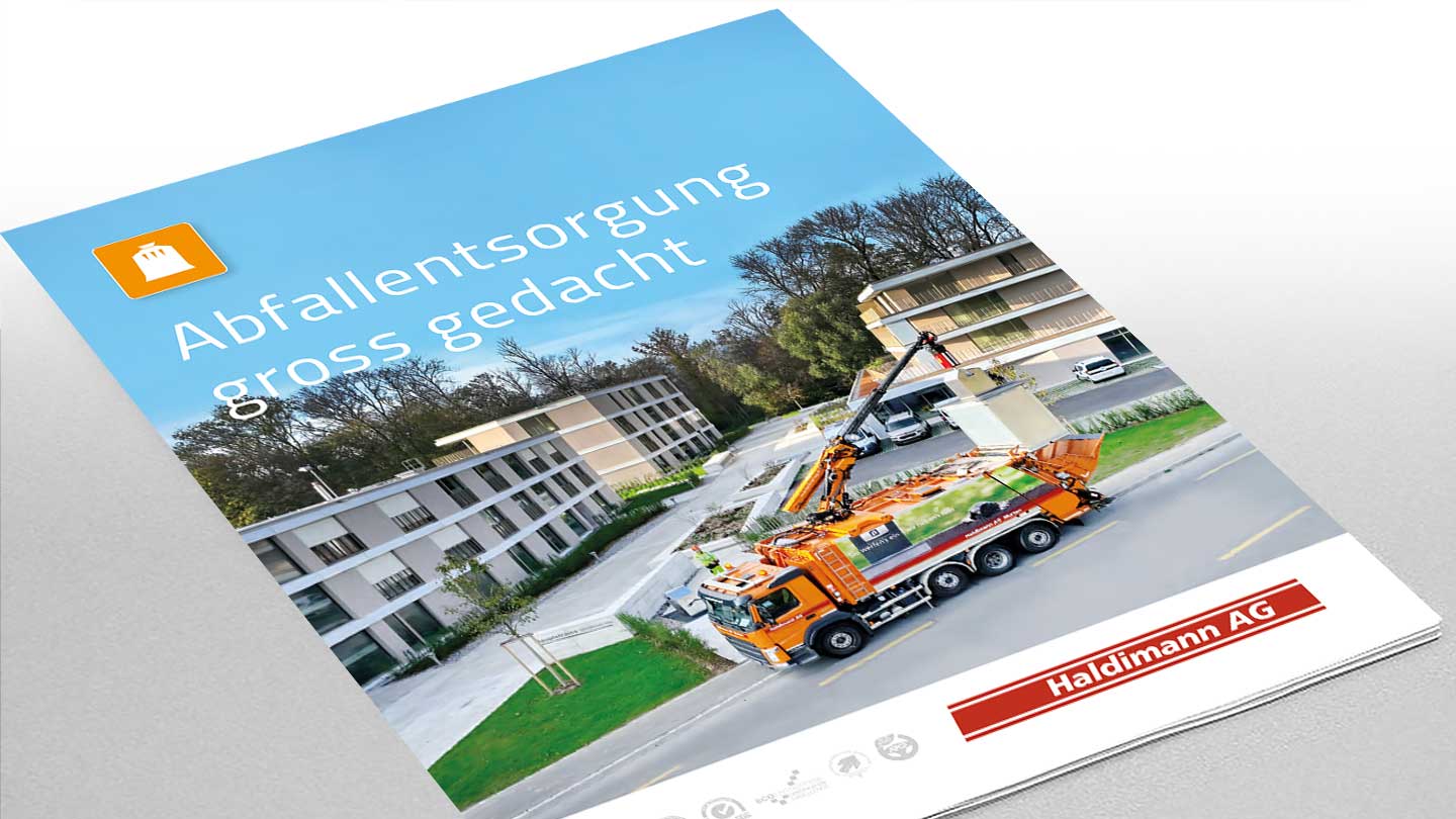 Prospekt-Cover Unterflursystem – Abfallentsorgung gross gedacht