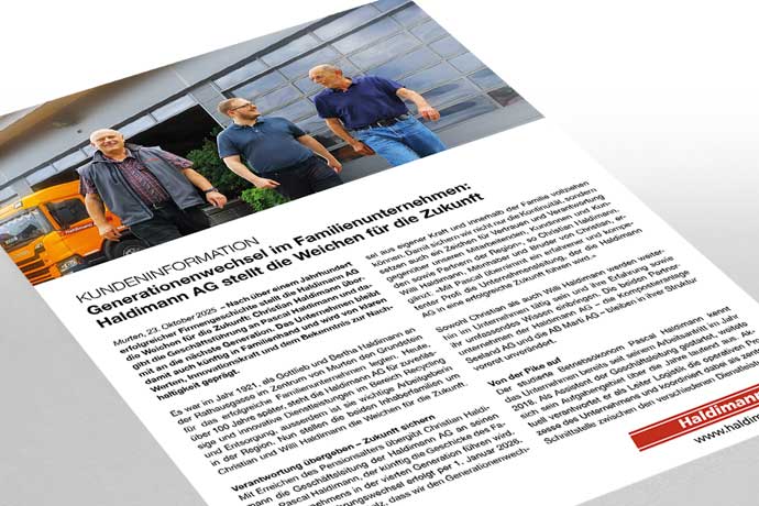 Cover Kundeninformation Generationenwechsel