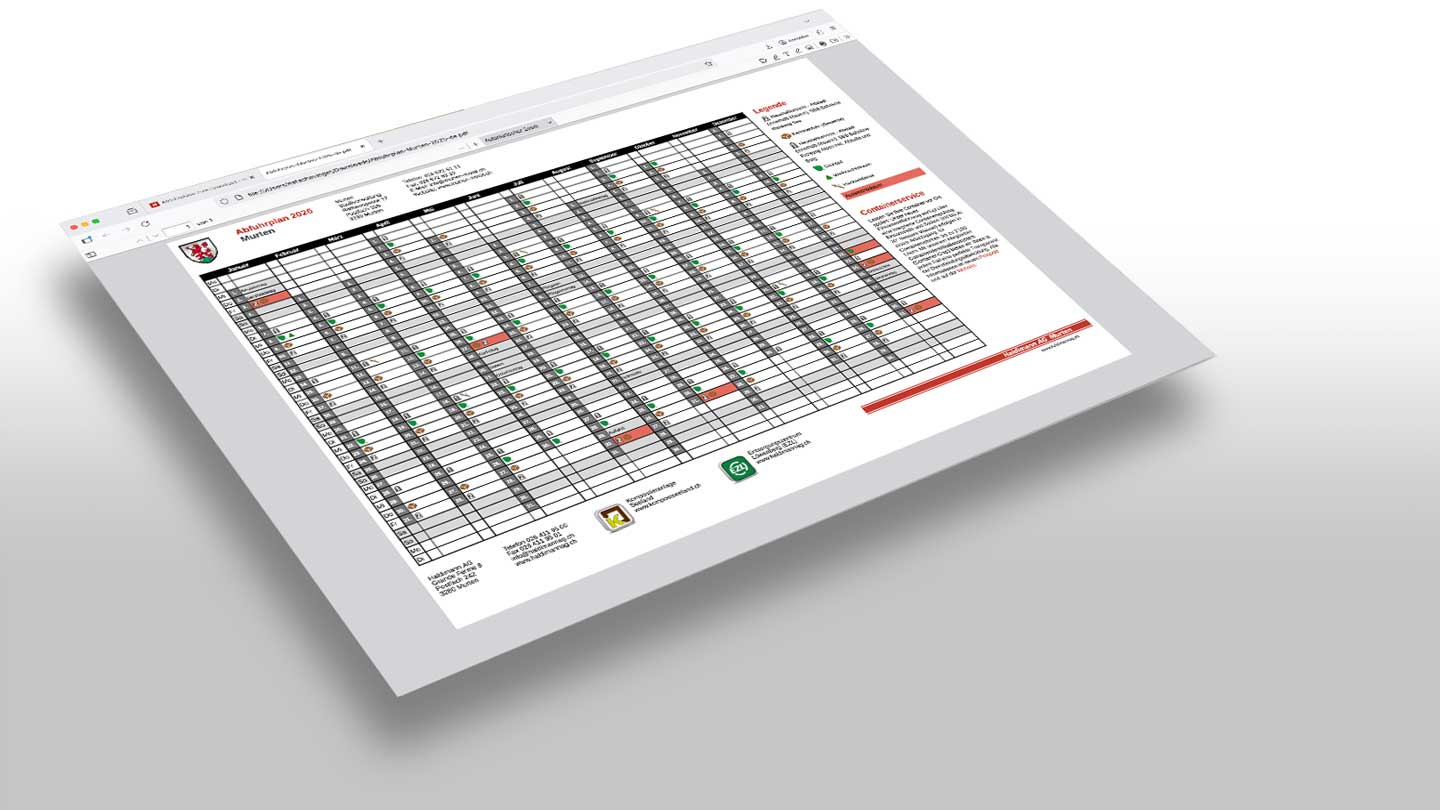 Exemple d'un plan de ramassage
