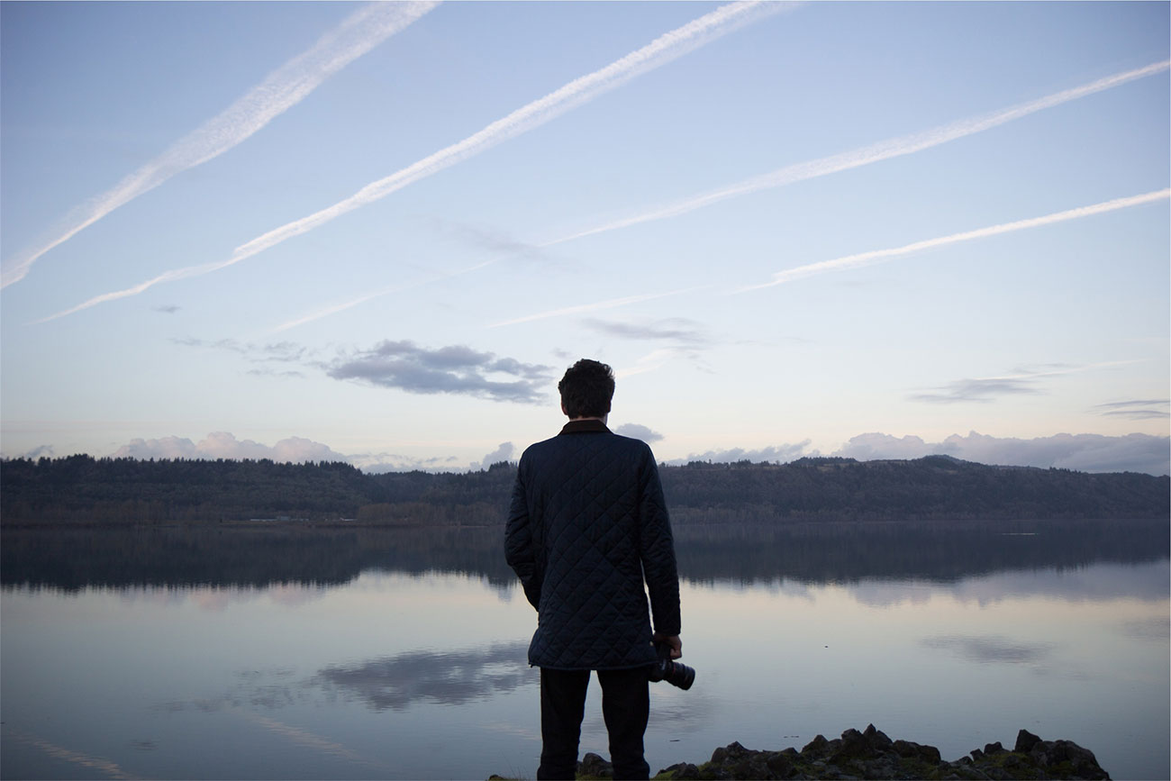 Pensive view of the horizon