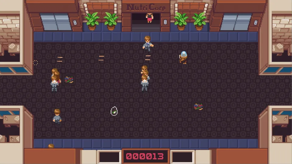 Gameplay from JavaBot 3000.