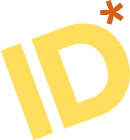 A yellow and orange version of the Information Designs logo