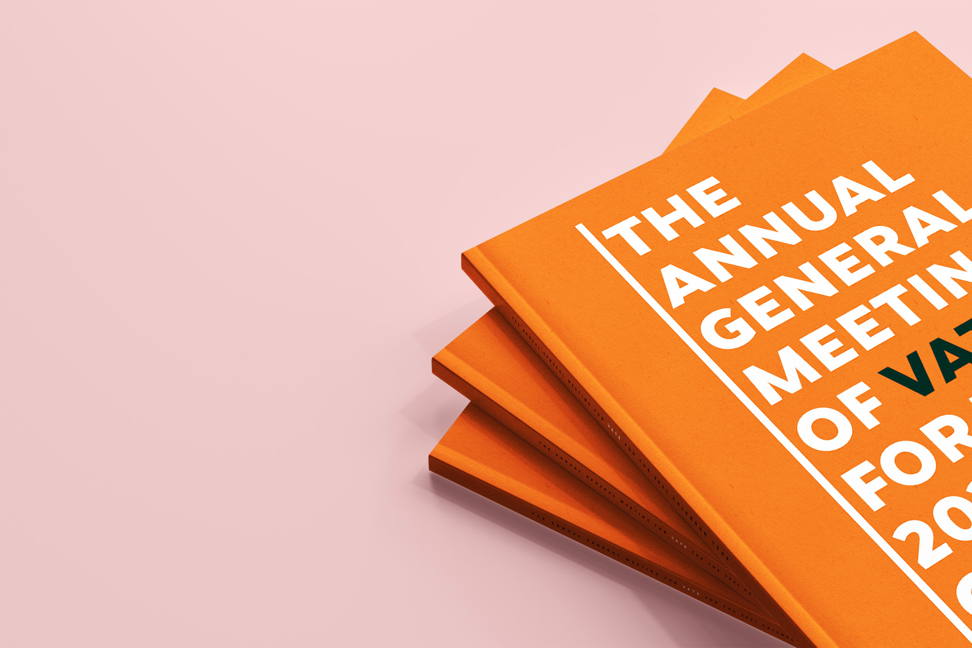 An image of VATE report printed books fanned out