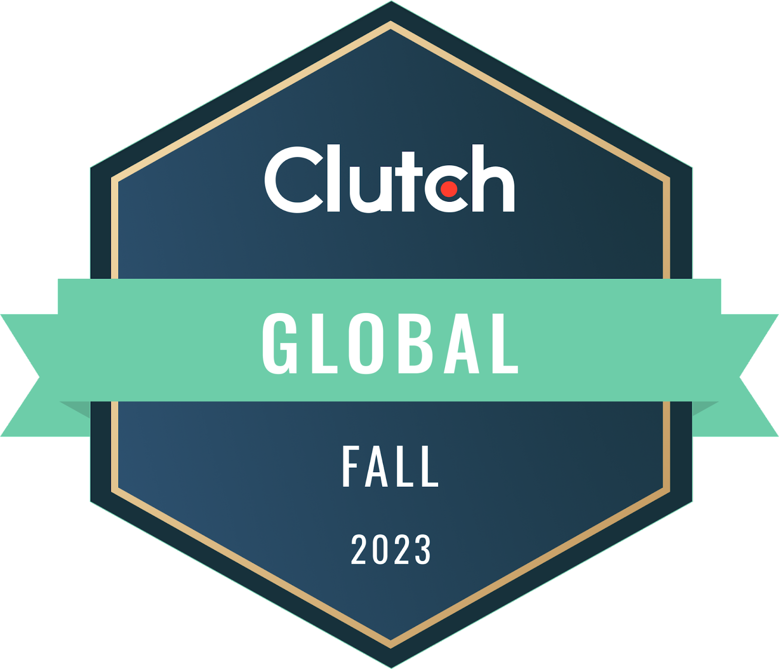 Infodeck Clutch Global Leader 2023 award badge