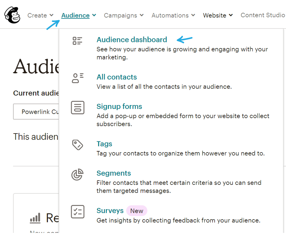 העלאת קובץ לקוחות לאתר של Mailchimp