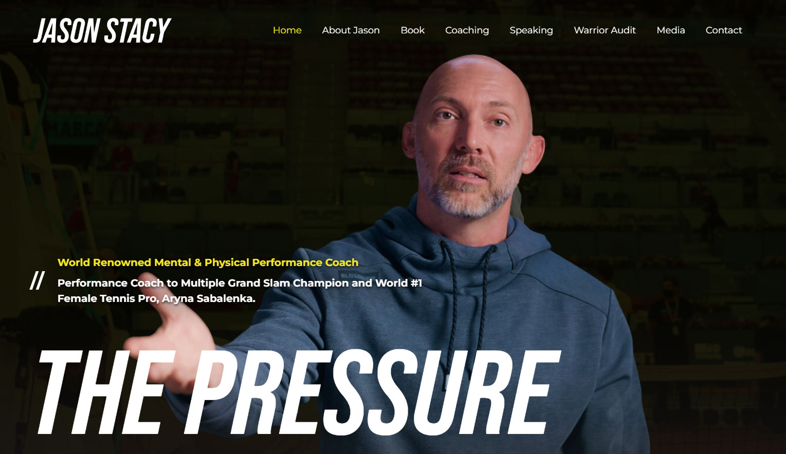 The Pressure Code Jason Stacy speaker website screenshot
