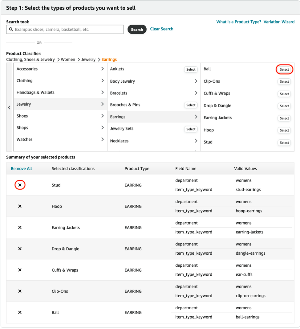 Amazon template file