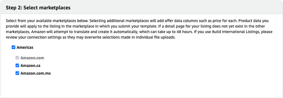 Amazon marketplaces