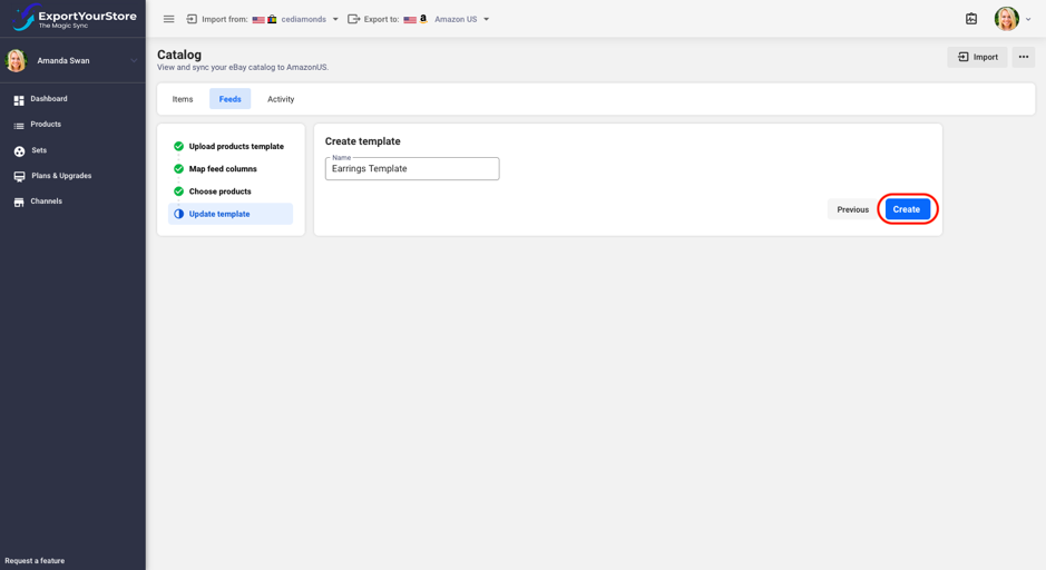 Creating the feed