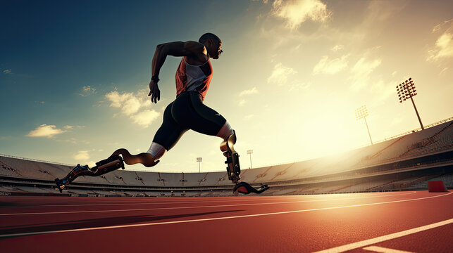 A paralympic runner 