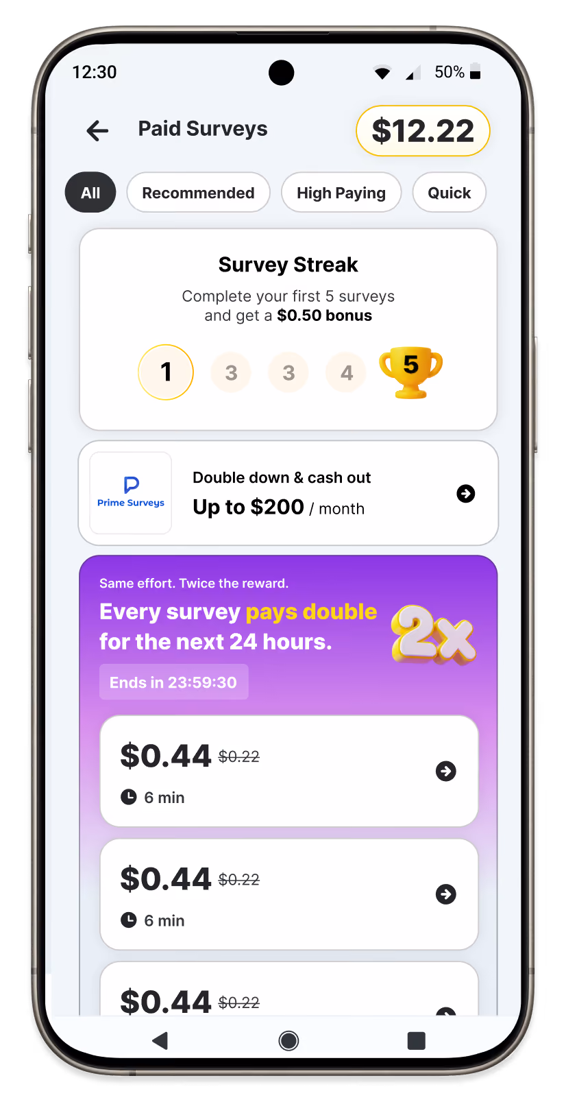 Paid services application image
