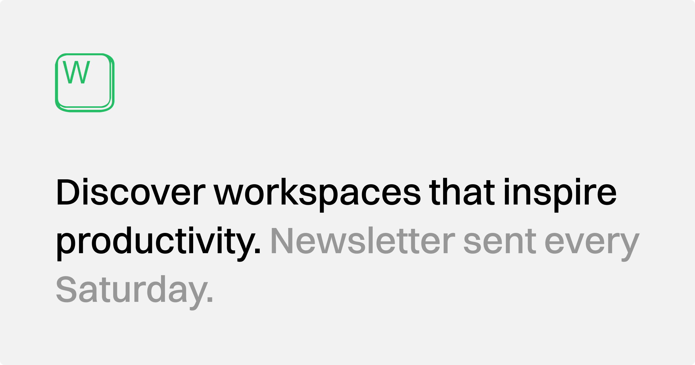 Workspaces preview