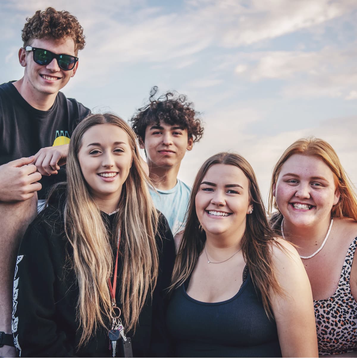 Friends hanging out