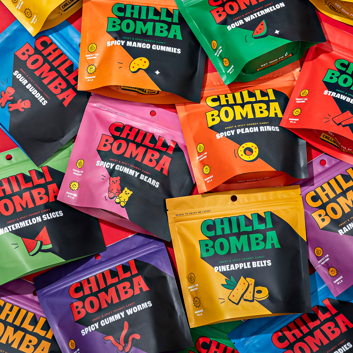 Chilli Bomba 8-oz share-size chamoy candy bag for parties and gatherings