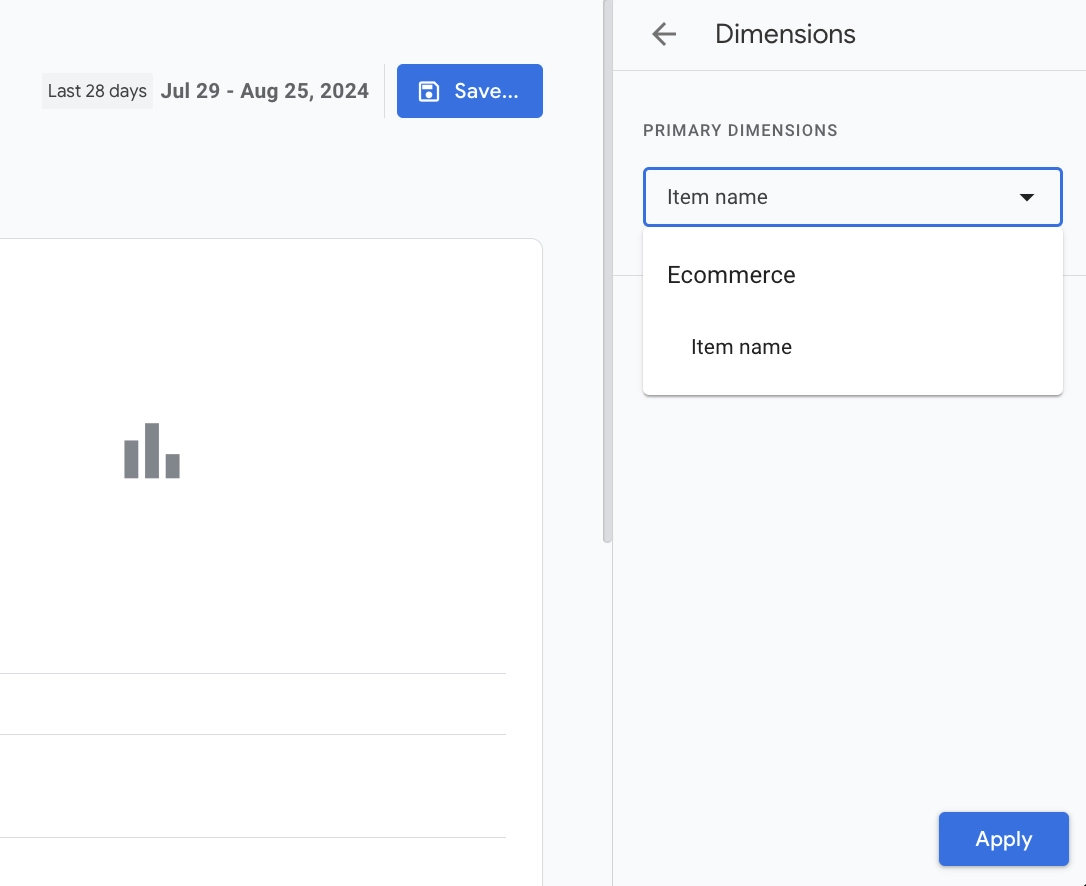 Configure Dimensions