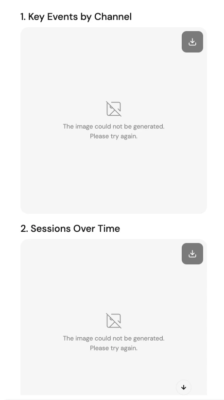 The image "img_24.png" shows two empty boxes with the text "The image could not be generated. Please try again." Since there is no visual content, I cannot create a descriptive alt text for it beyond what is already visible on the image.