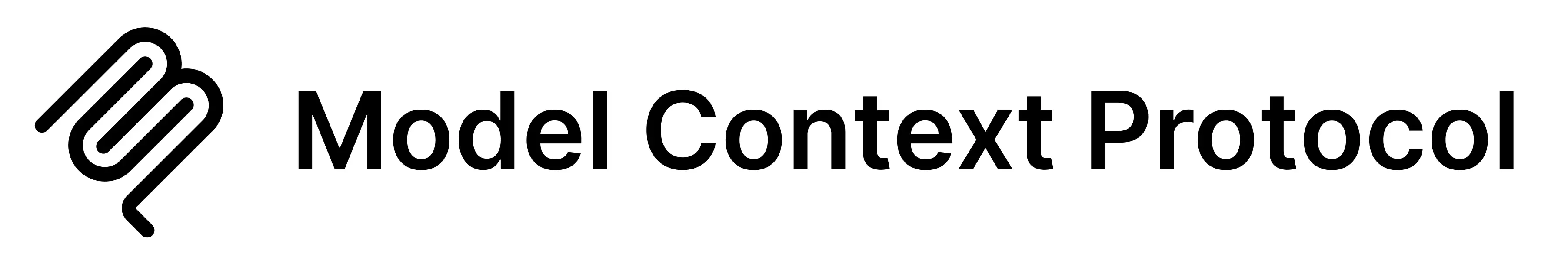 The logo for Model Context Protocol, featuring a stylized symbol next to the name.
