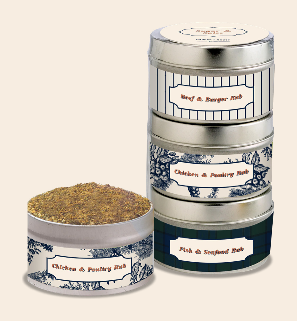 Spice Rub Tins