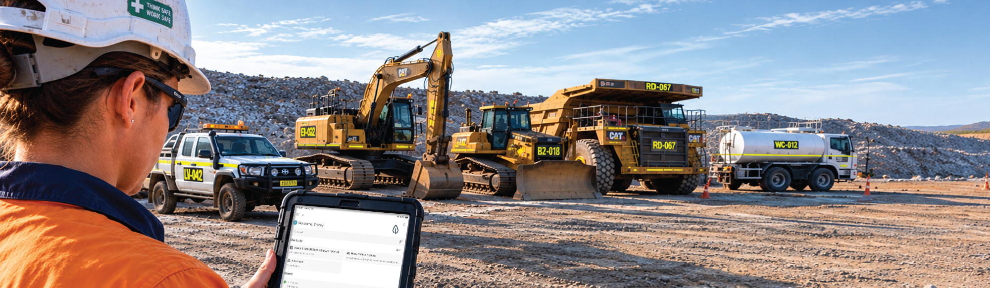 Obzervr Frontline allow 1 tap access to forms such as equipment prestarts, safety take 5's and break-in work requests