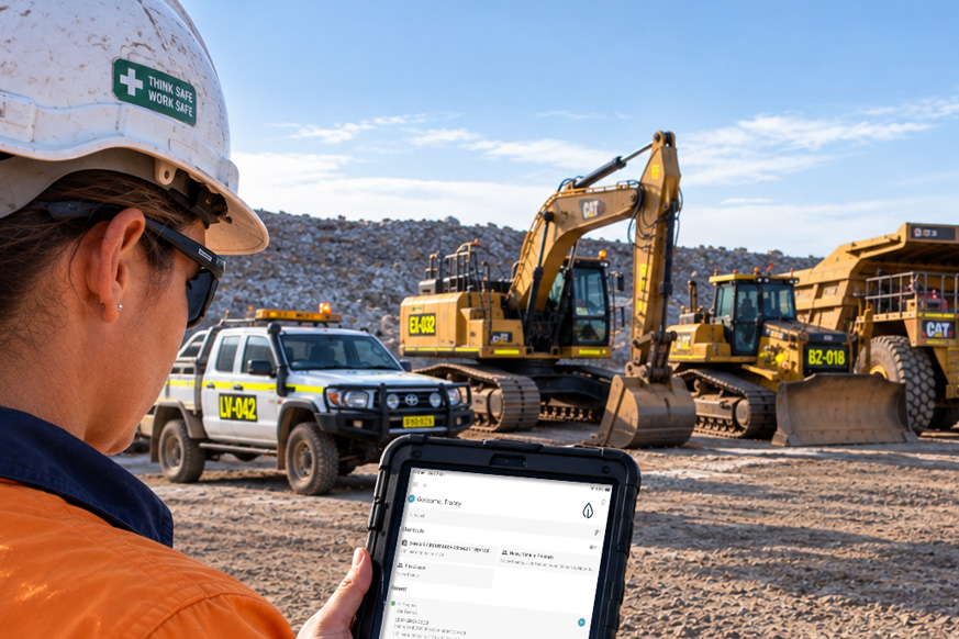 Obzervr Frontline allow 1 tap access to forms such as equipment prestarts, safety take 5's and break-in work requests