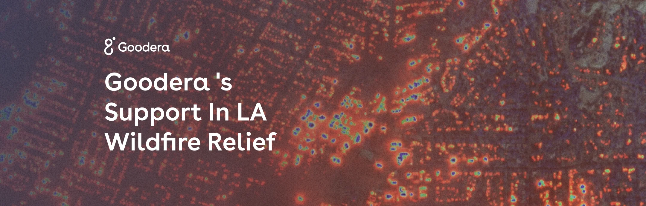 Cover photo showcasing aerial view of LA wildfire