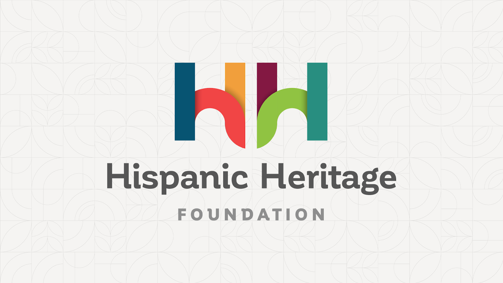 Hispanic Heritage Foundation logo with multicolored “HH” design