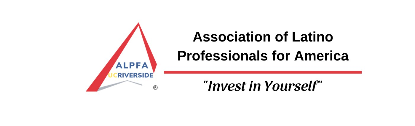 ALPFA logo with text “Association of Latino Professionals for America” and the tagline “Invest in Yourself.”