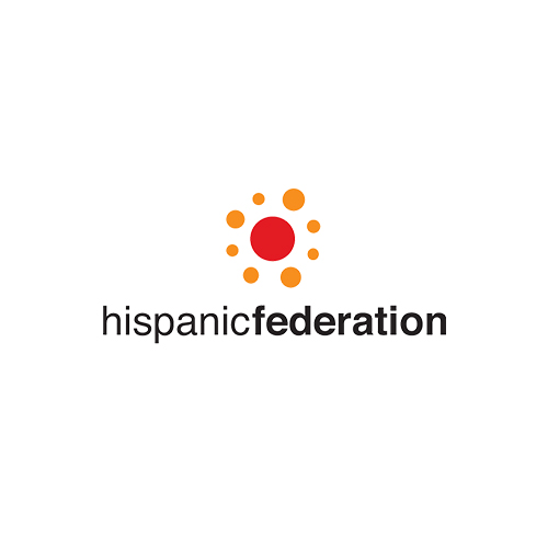 Hispanic Federation logo with circular icon and text “hispanicfederation.”