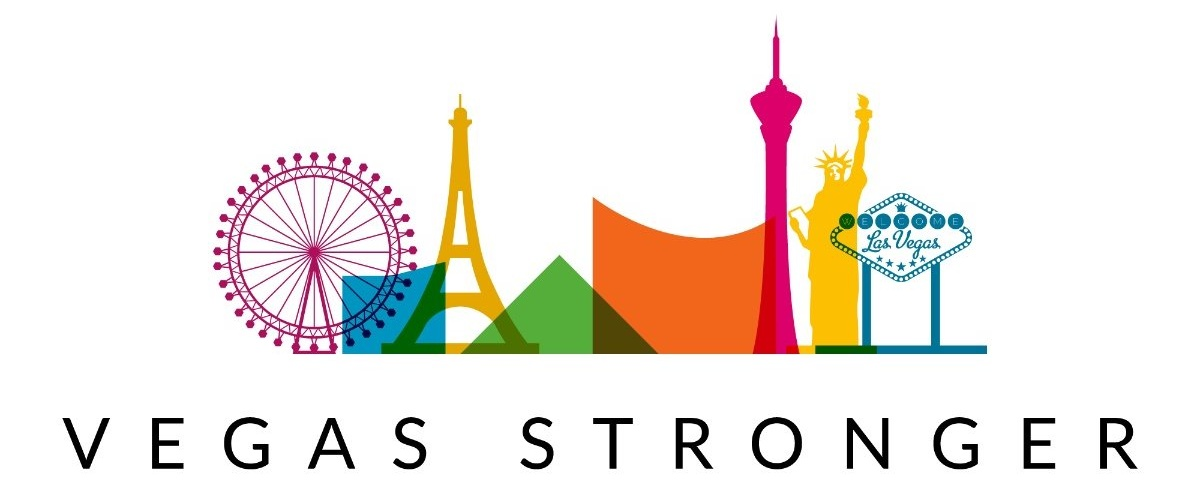 Vegas Stronger nonprofit logo with city skyline representing support for homelessness recovery
